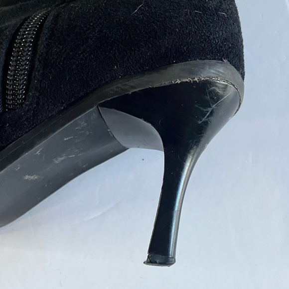 Women’s Black Slouchy Heeled Boots | Approx. Size 9-10 - Picture 8 of 16